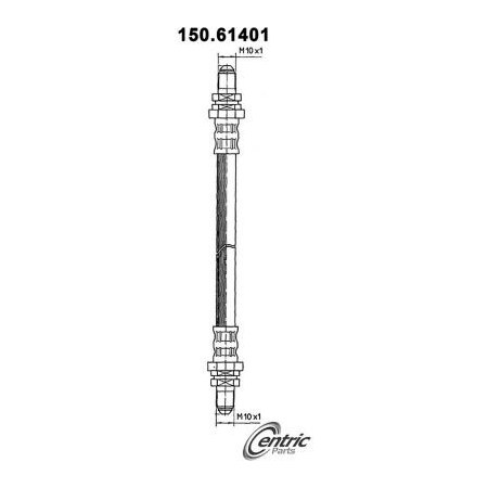 Centric Brake Hose, Parts 150.61401 150.61401